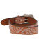 Hooey Women's Original Embossed Filigree Western Belt, Cognac, hi-res