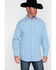 Panhandle Select Men's Poplin Geo Print Long Sleeve Western Shirt , , hi-res