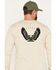 Brixton Men's Talon Eagle Graphic Long Sleeve T-Shirt, Cream, hi-res