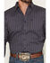 Image #3 - Cody James Men's Huckleberry Floral Striped Long Sleeve Button-Down Stretch Western Shirt, Blue, hi-res