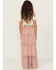 Image #3 - La La Land Girls' Tiered Maxi Skirt, Pink, hi-res