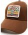 Shyanne Women's Serape Floral Steerhead Patch Mesh-Back Ball Cap , Brown, hi-res