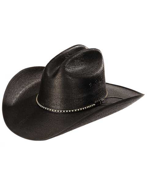 Resistol Men's Jason Aldean Asphalt Cowboy Palm Hat, Black, hi-res