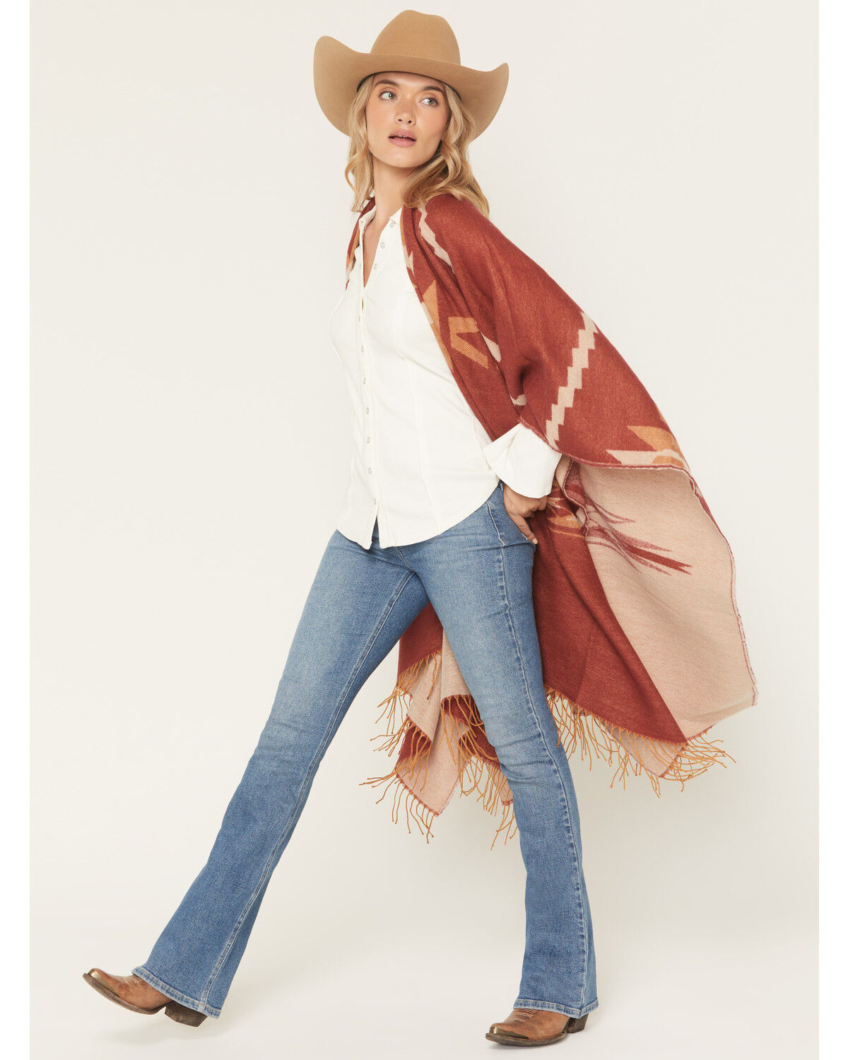 Image #3 - Idyllwind Women's Marydale Shawl, Cherry, hi-res