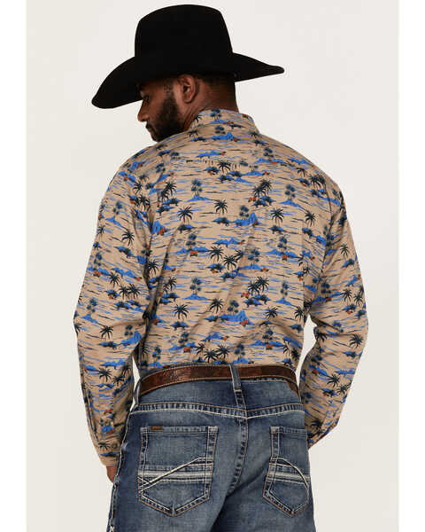 Ariat Men's Hart Retro Tropical Print Long Sleeve Snap Western Shirt | Boot  Barn