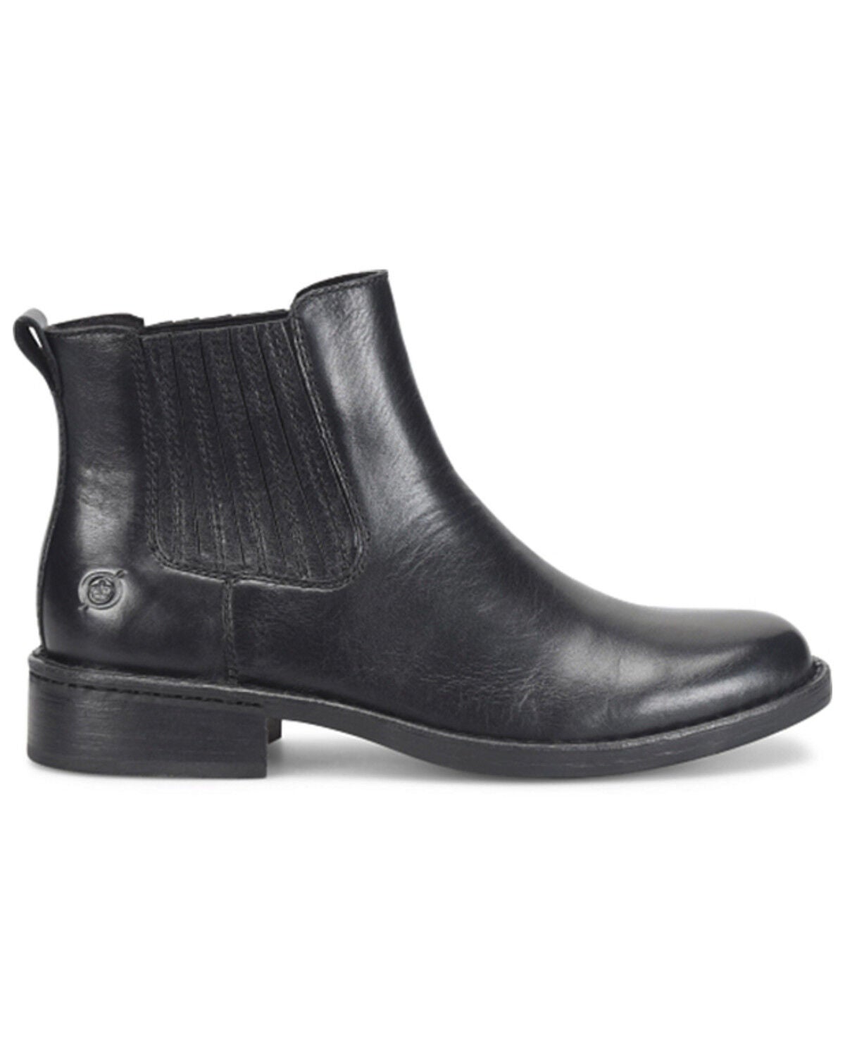 Image #2 - Born Women's Cici Chelsea Booties - Round Toe, Black, hi-res