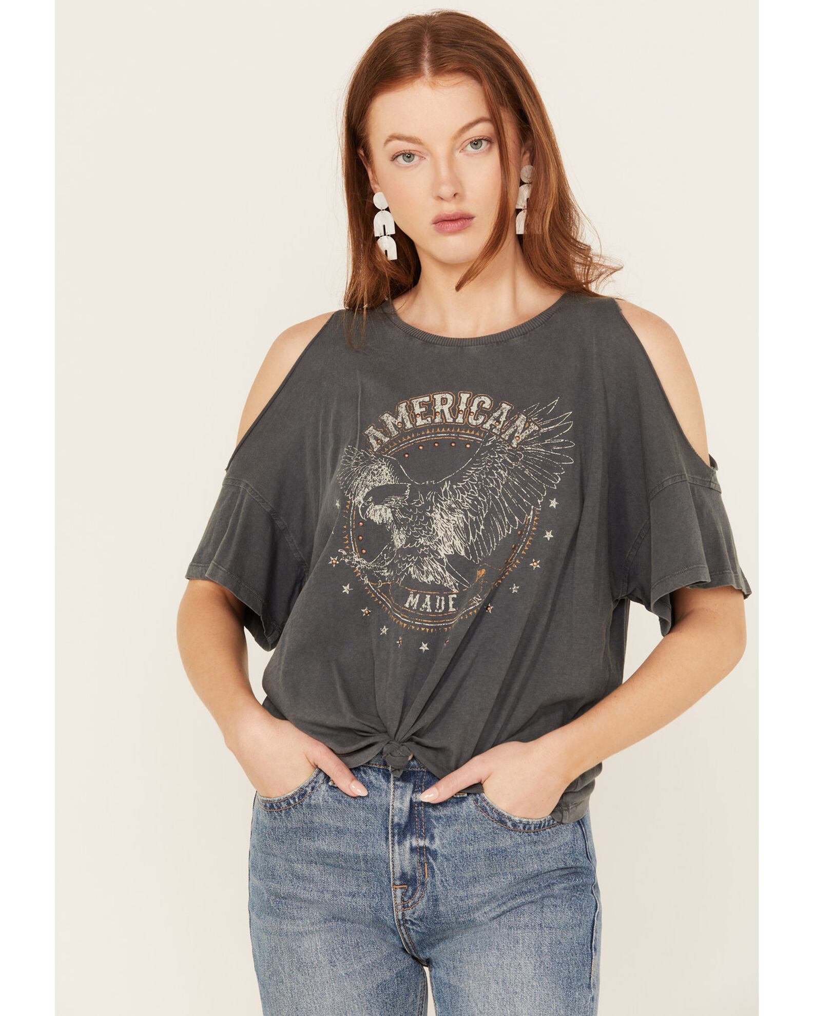American eagle cold shoulder top store