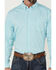 Image #3 - RANK 45® Men's Heeler Textured Solid Long Sleeve Button-Down Western Shirt, Turquoise, hi-res