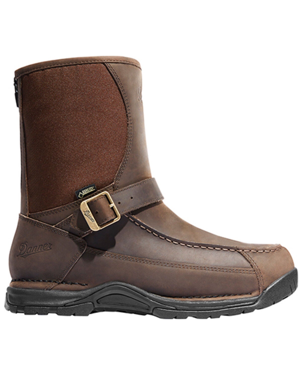 Image #2 - Danner Men's Sharptail Rear Zip-Up Waterproof Work Boots - Soft Toe, Brown, hi-res