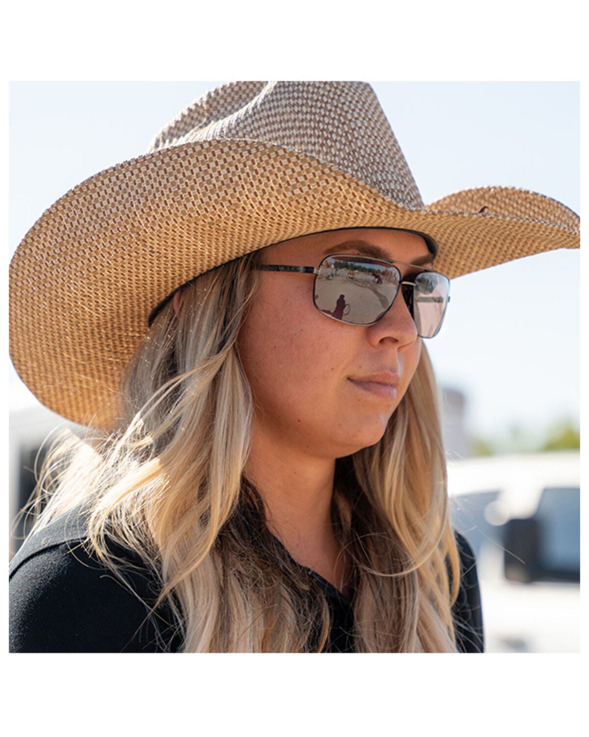 Image #2 - Bex Gambit Sunglasses, Black, hi-res