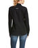 Image #2 - Ariat Women's Kirby Stretch Button Down Long Sleeve Shirt, Black, hi-res