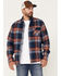 Dakota Grizzly Men's Brock Button Down Long Sleeve Flannel Shirt, Blue/red, hi-res