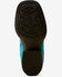 Image #5 - Ariat Girls' Skydancer Metallic Western Boots - Broad Square Toe, Blue, hi-res