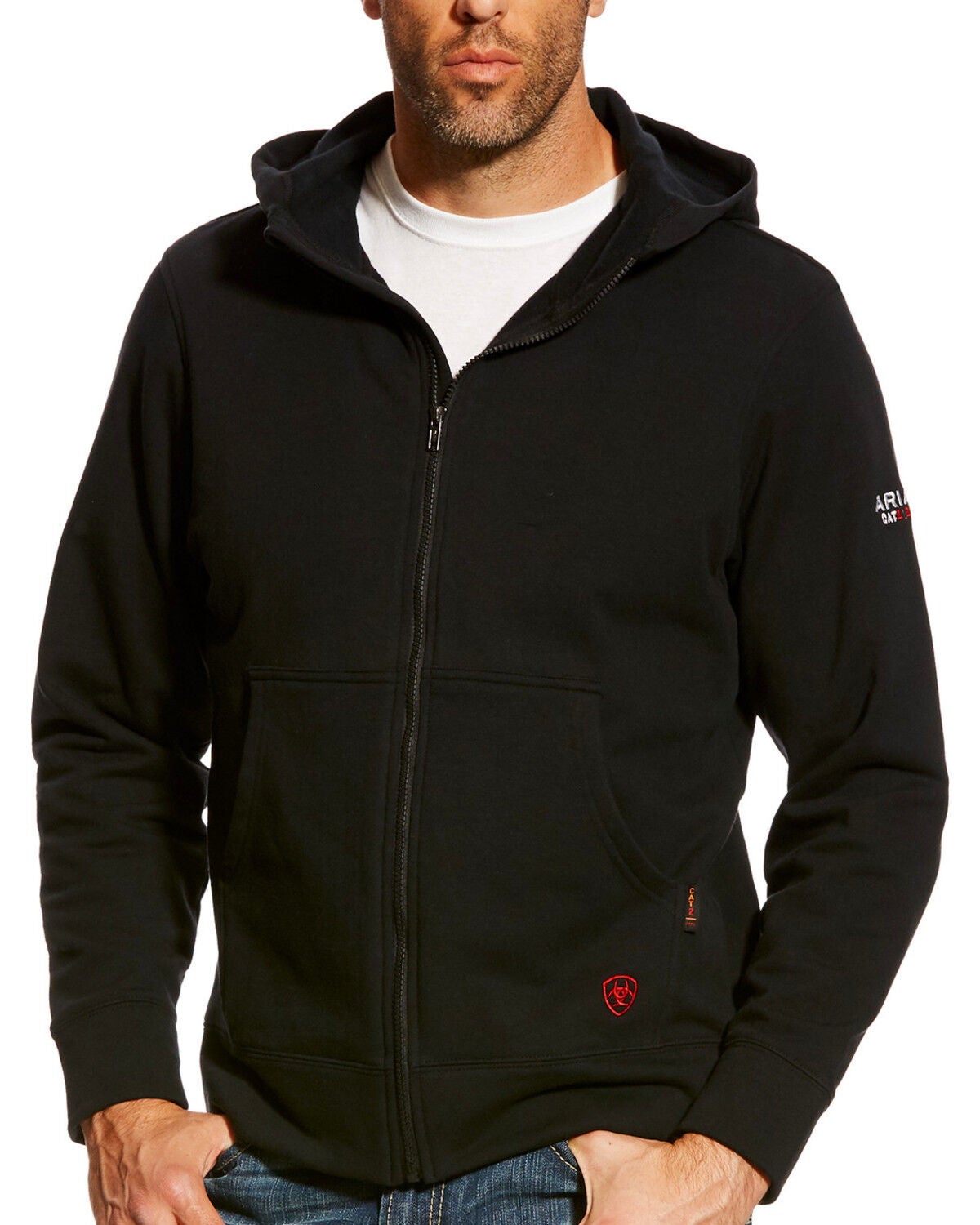 mens black pullover jacket