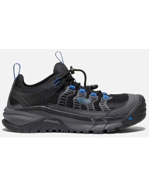 Keen Men's Birmingham Lace-Up Waterproof Work Sneaker - Carbon Fiber Toe, Blue, hi-res