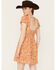 Image #4 - Wild Moss Women's Floral Print Mini Dress, Mustard, hi-res