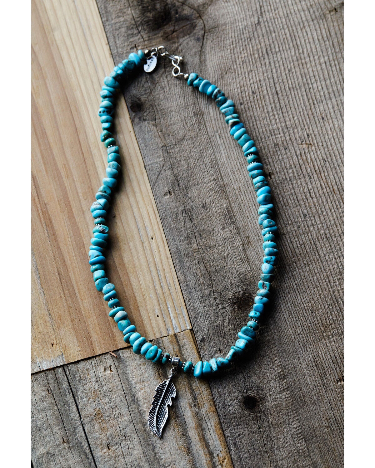 Image #2 - Paige Wallace Women's Feather Charm Necklace, Turquoise, hi-res