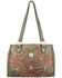 Image #1 - American West Women's Desert Wildflower Tote, Brown, hi-res