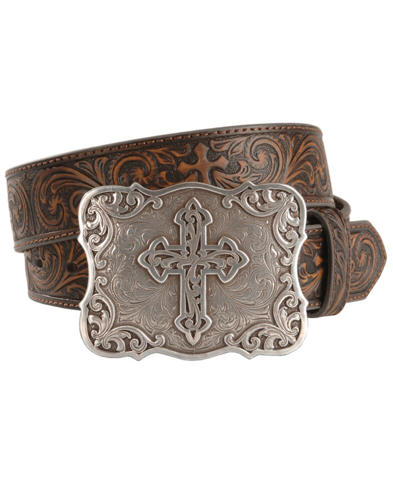 Nocona Women's Leather Tooled Western Belt Boot Barn