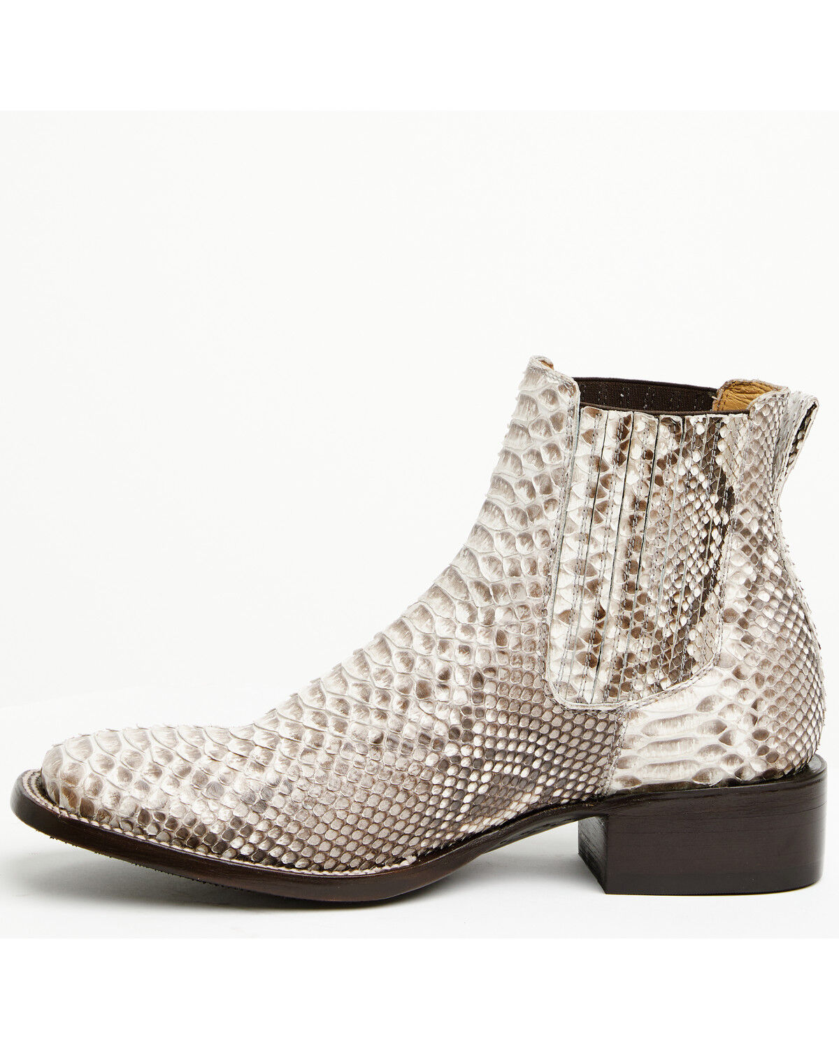 Image #4 - Cody James Men's Hash Exotic Python Western Ankle Boots - Broad Square Toe, Natural, hi-res