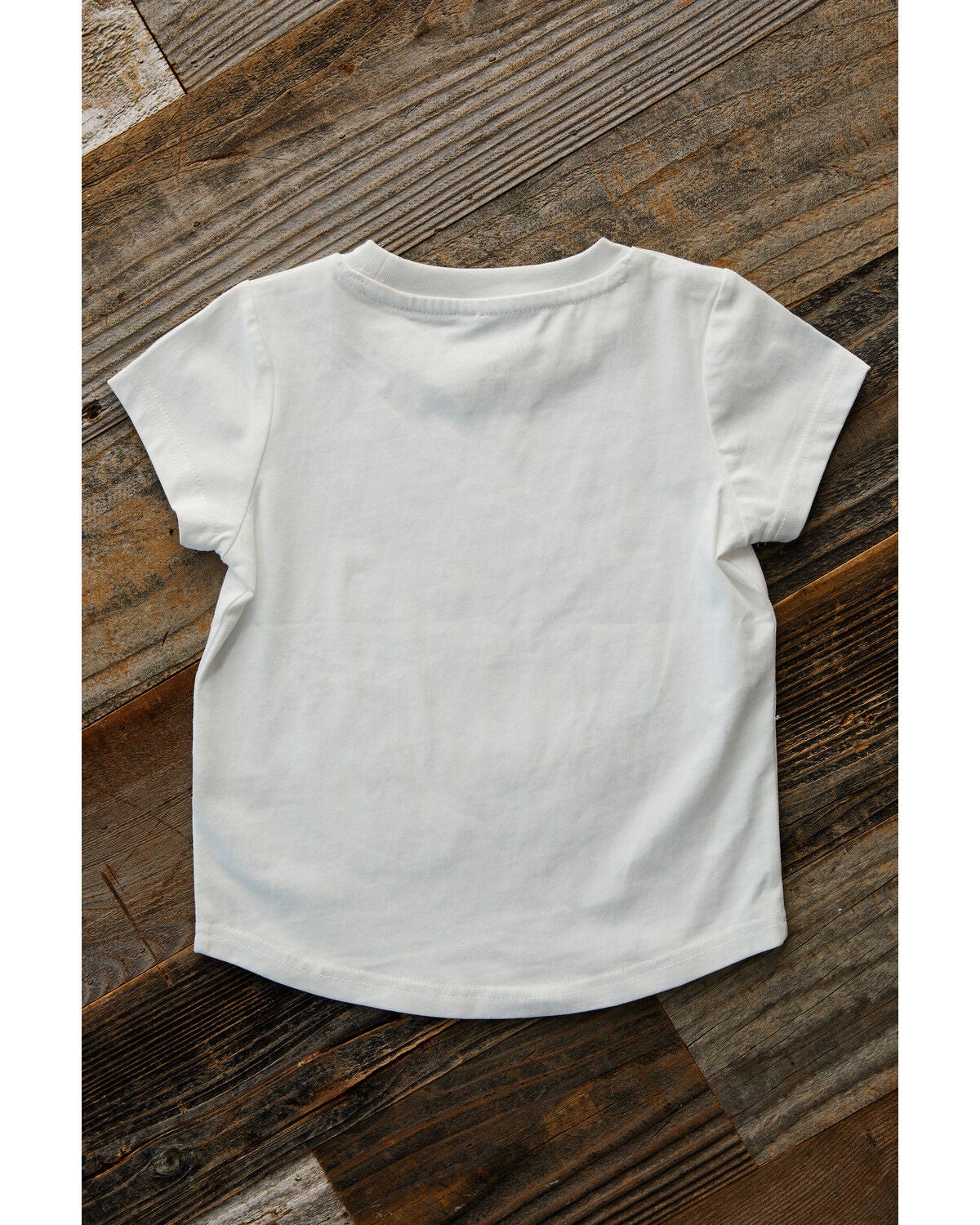 Image #3 - Wrangler Toddler Girl's Horse Short Sleeve Graphic Tee, White, hi-res