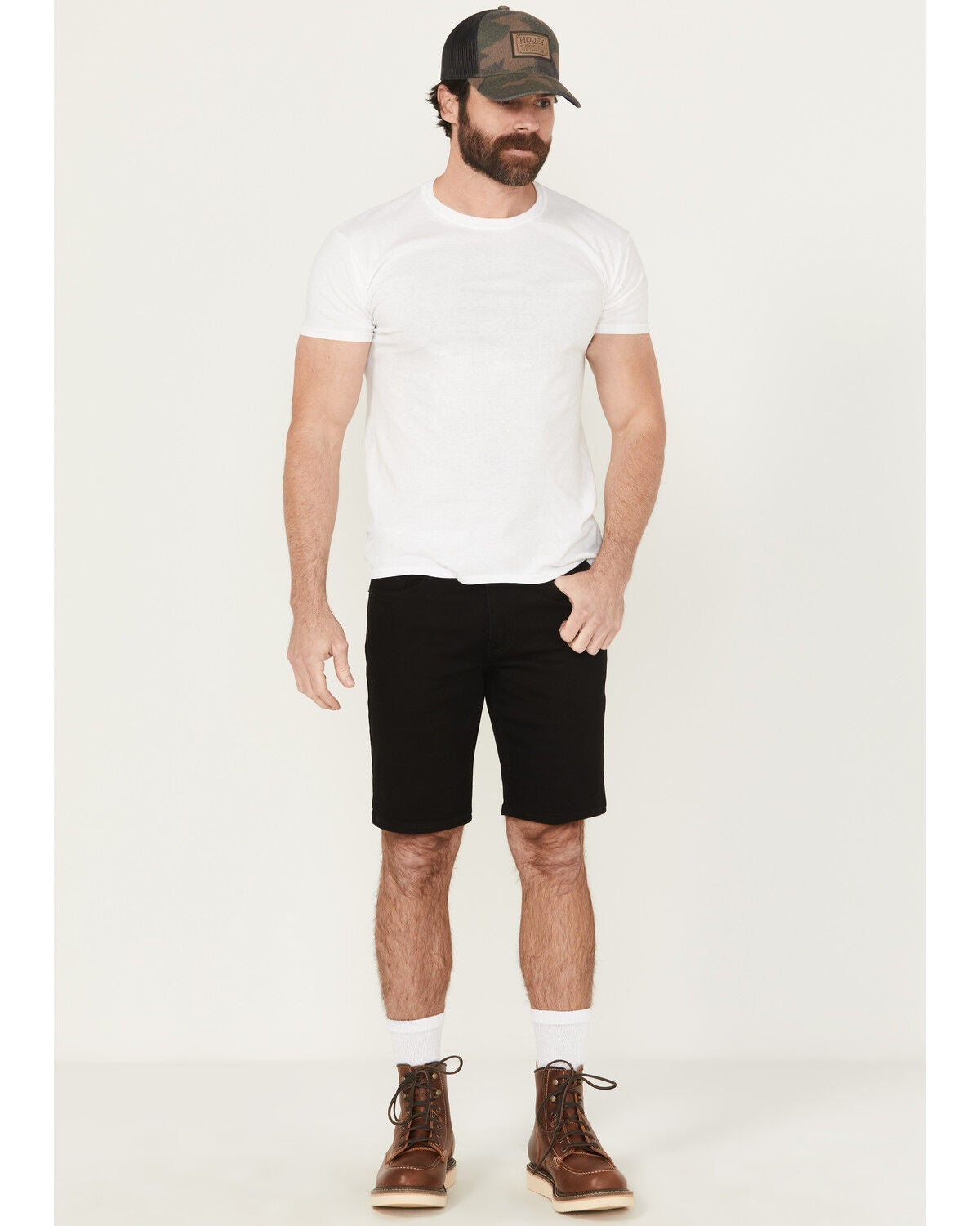 Levi's Men's 405 Standard Stretch Denim Shorts, Black, hi-res