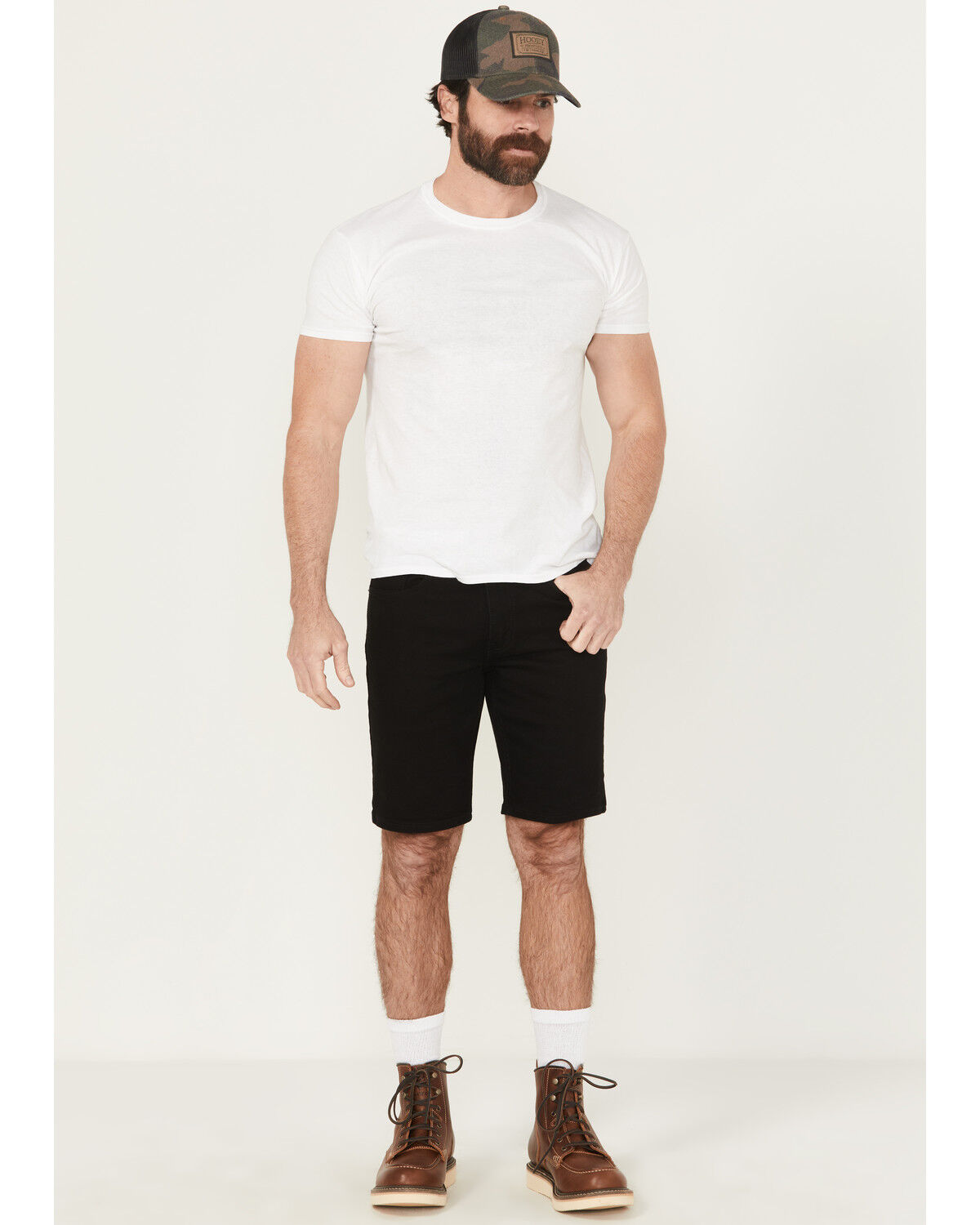 Image #1 - Levi's Men's 405 Standard Stretch Denim Shorts, Black, hi-res