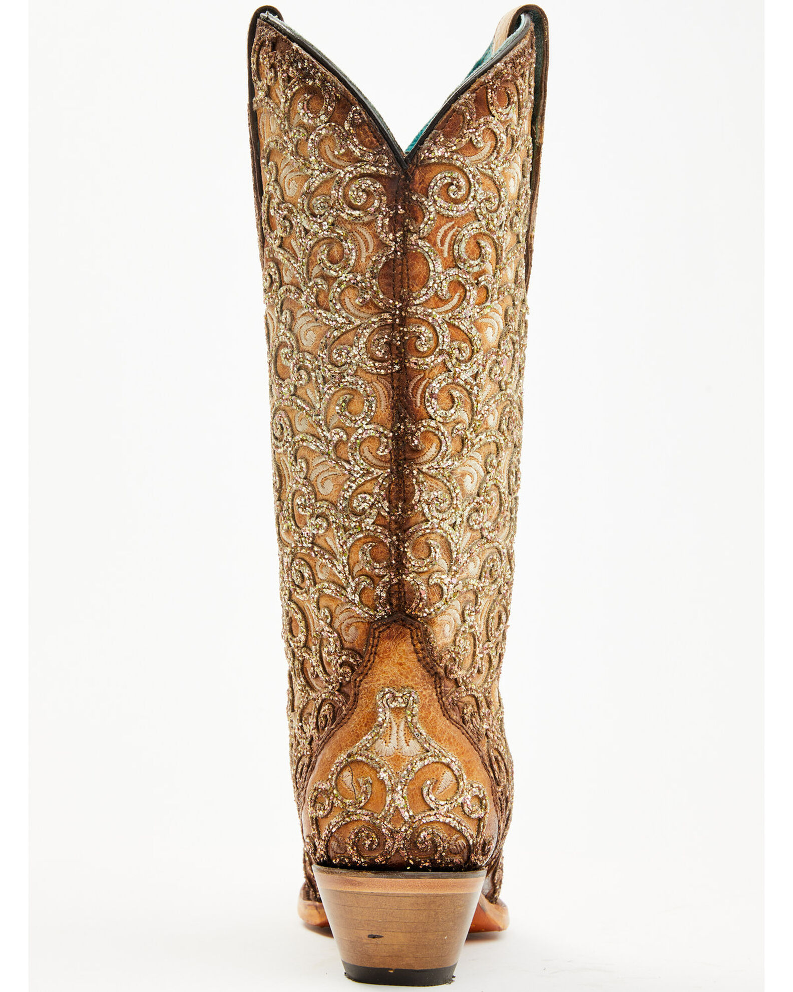 Product Name:  Corral Women's Saddle Glitter Overlay Triad Western Boots - Snip Toe