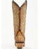 Image #5 - Corral Women's Saddle Glitter Overlay Triad Western Boots - Snip Toe, Brown, hi-res