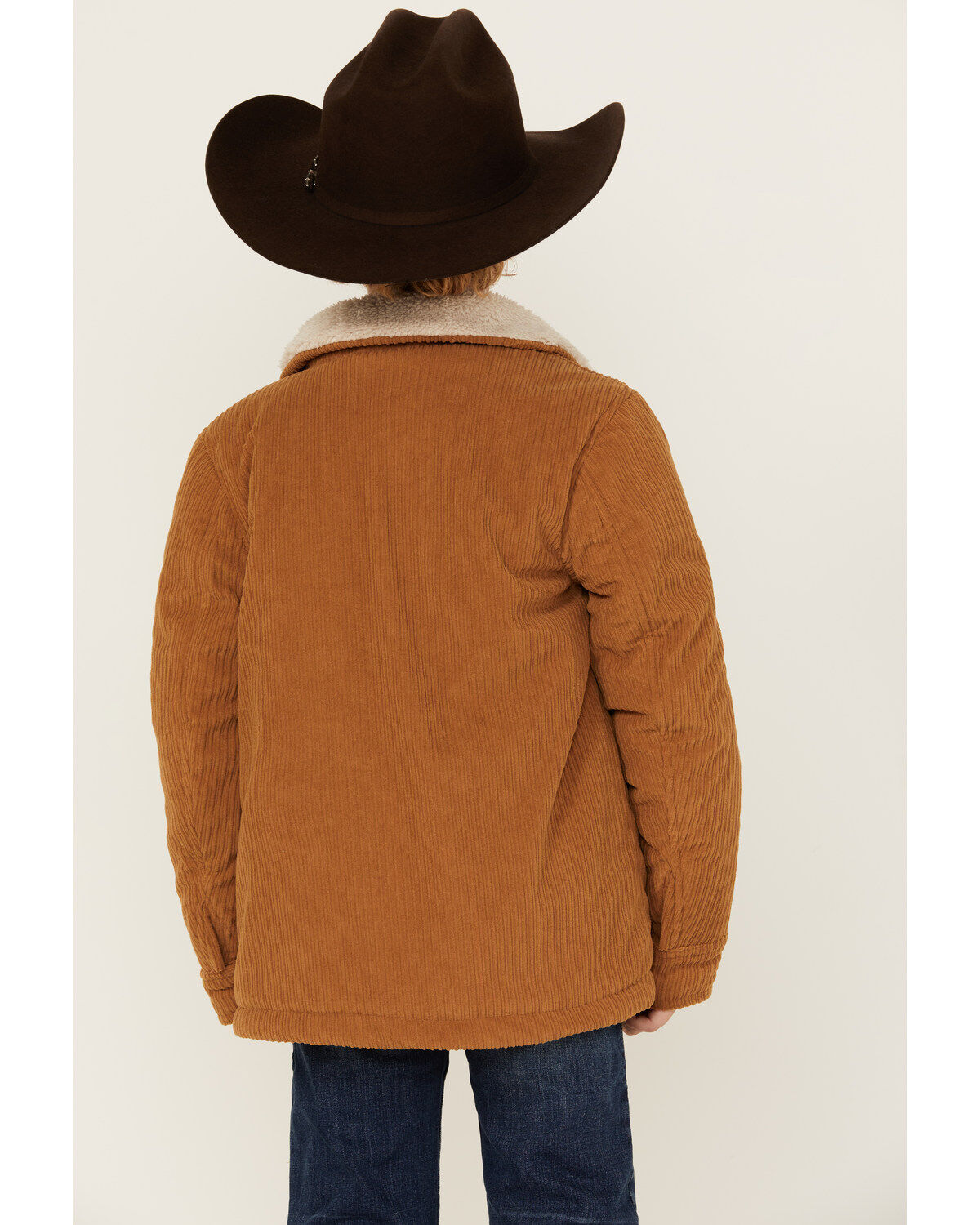 Image #4 - Urban Republic Boys' Sherpa Lined Corduroy Jacket, Tan, hi-res