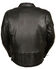 Image #3 - Milwaukee Leather Men's Lace Side Vented Scooter Jacket - 5X, Black, hi-res