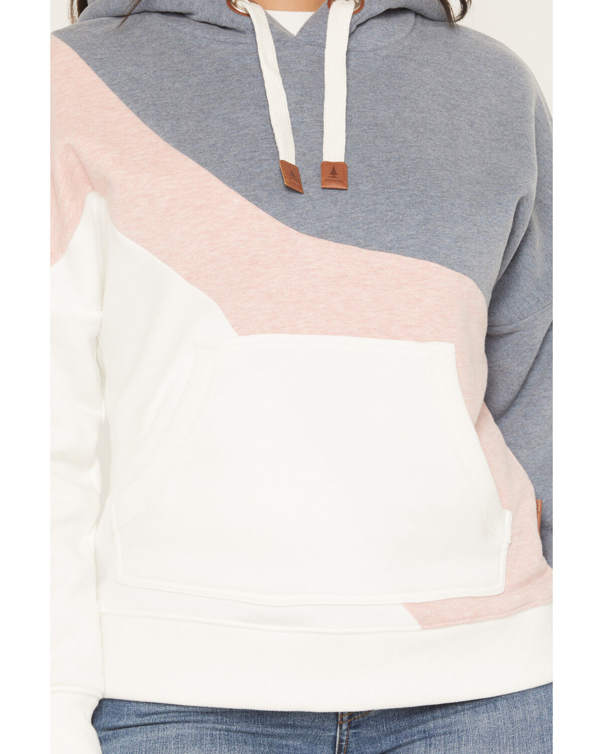 Image #3 - Wanakome Women's Ariel Color Block Hoodie, Pink, hi-res