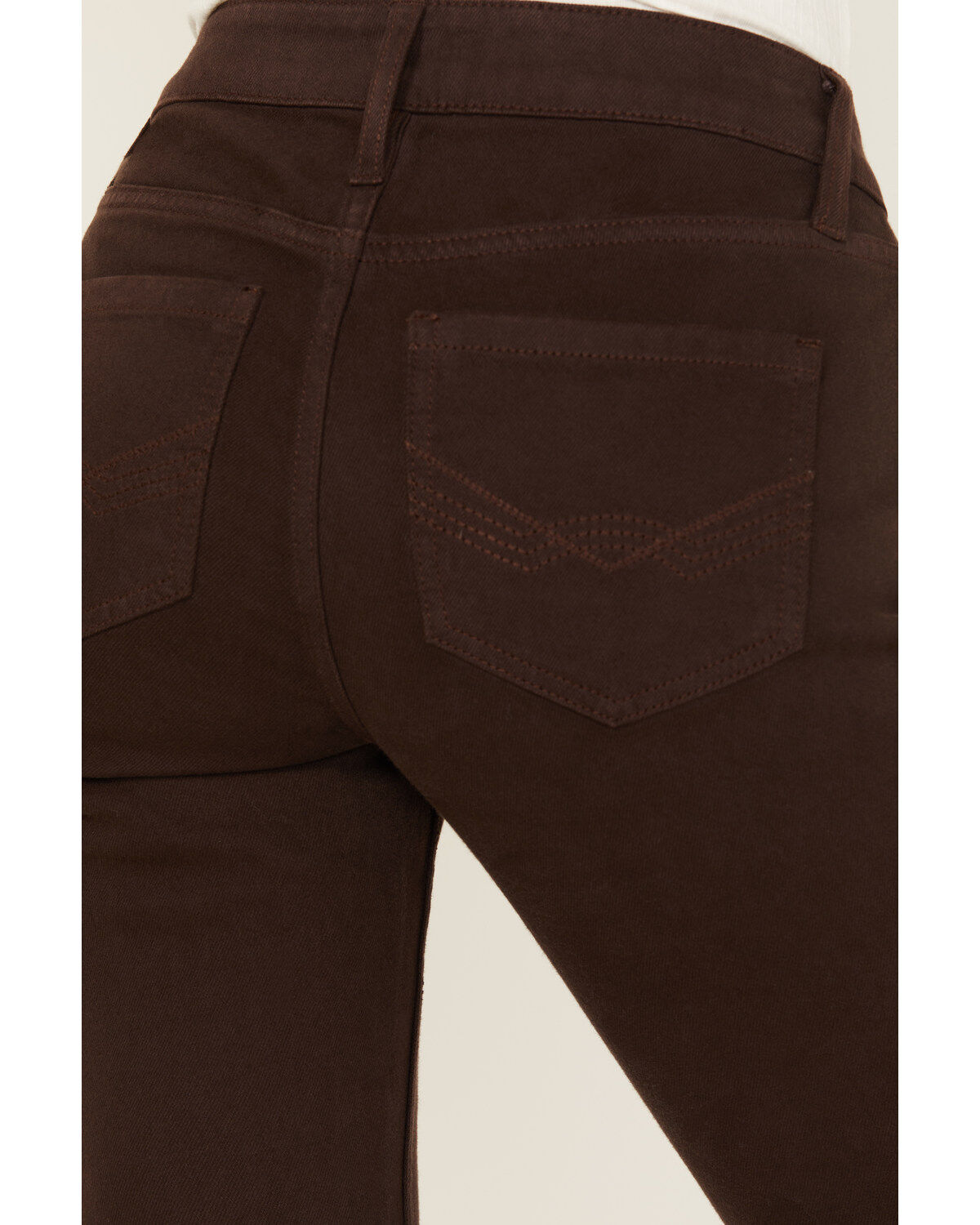 Image #4 - Idyllwind Women's Coffee Bean Mid Rise Rebel Fringe Bootcut Jeans, Dark Brown, hi-res