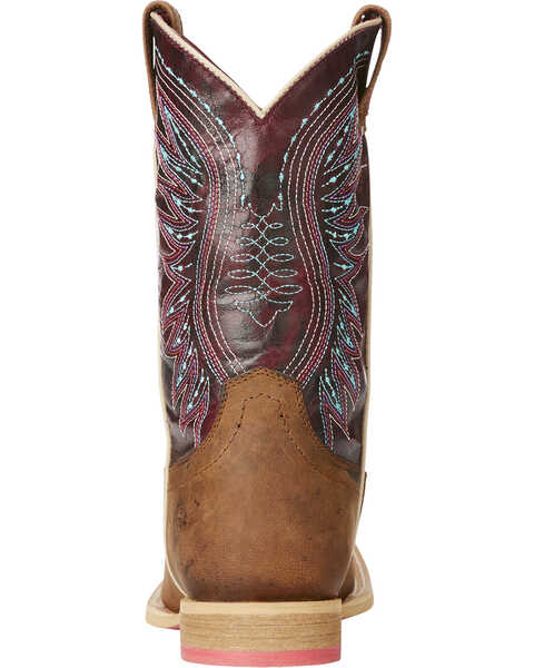 Image #5 - Ariat Boys' Brown Vaquera Weathered Western Boots - Square Toe , , hi-res
