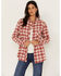 Idyllwind Women's Plaid Print Roby Shirt, Brandy Brown, hi-res