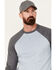 Image #2 - Cody James FR Men's Long Sleeve Baseball Work T-Shirt, Bright Blue, hi-res