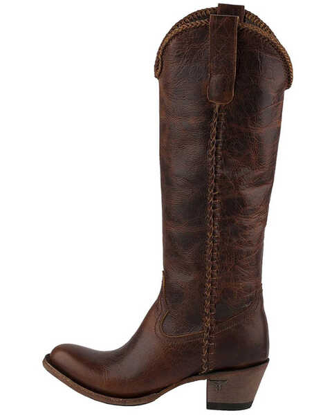 Image #4 - Lane Women's Plain Jane Western Boots - Round Toe , Cognac, hi-res