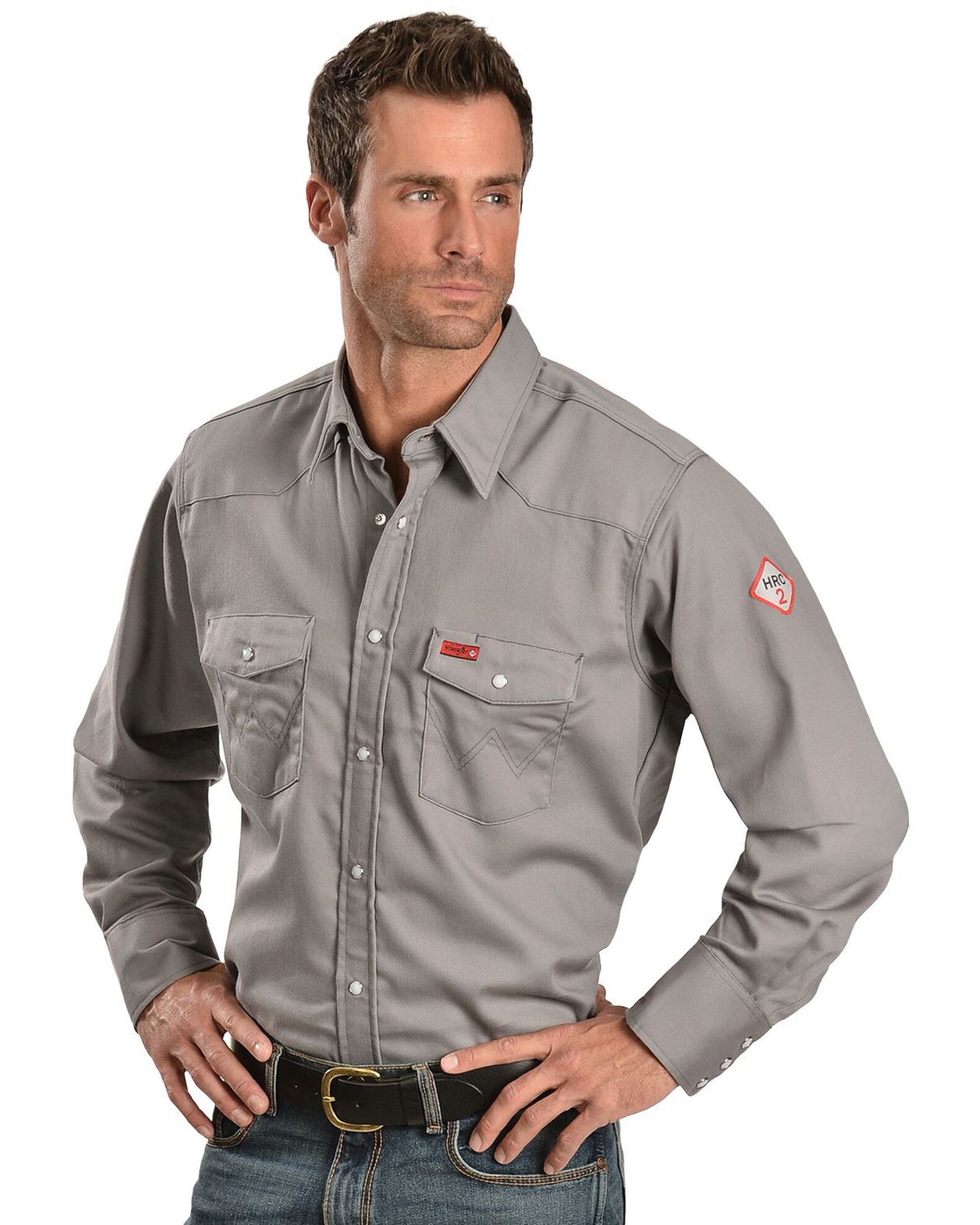 Wrangler Men's Lightweight Flame Resistant Long Sleeve Work Shirt | Boot  Barn