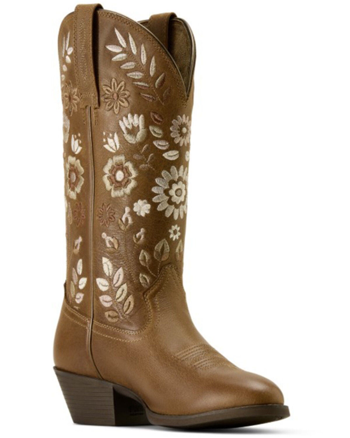 Ariat Women's Heritage Meadow Western Boots - Round Toe, Tan, hi-res