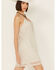 Image #2 - Wonderwest Women's Birch Cowl Neck Beaded Mesh Mini Dress, Cream, hi-res