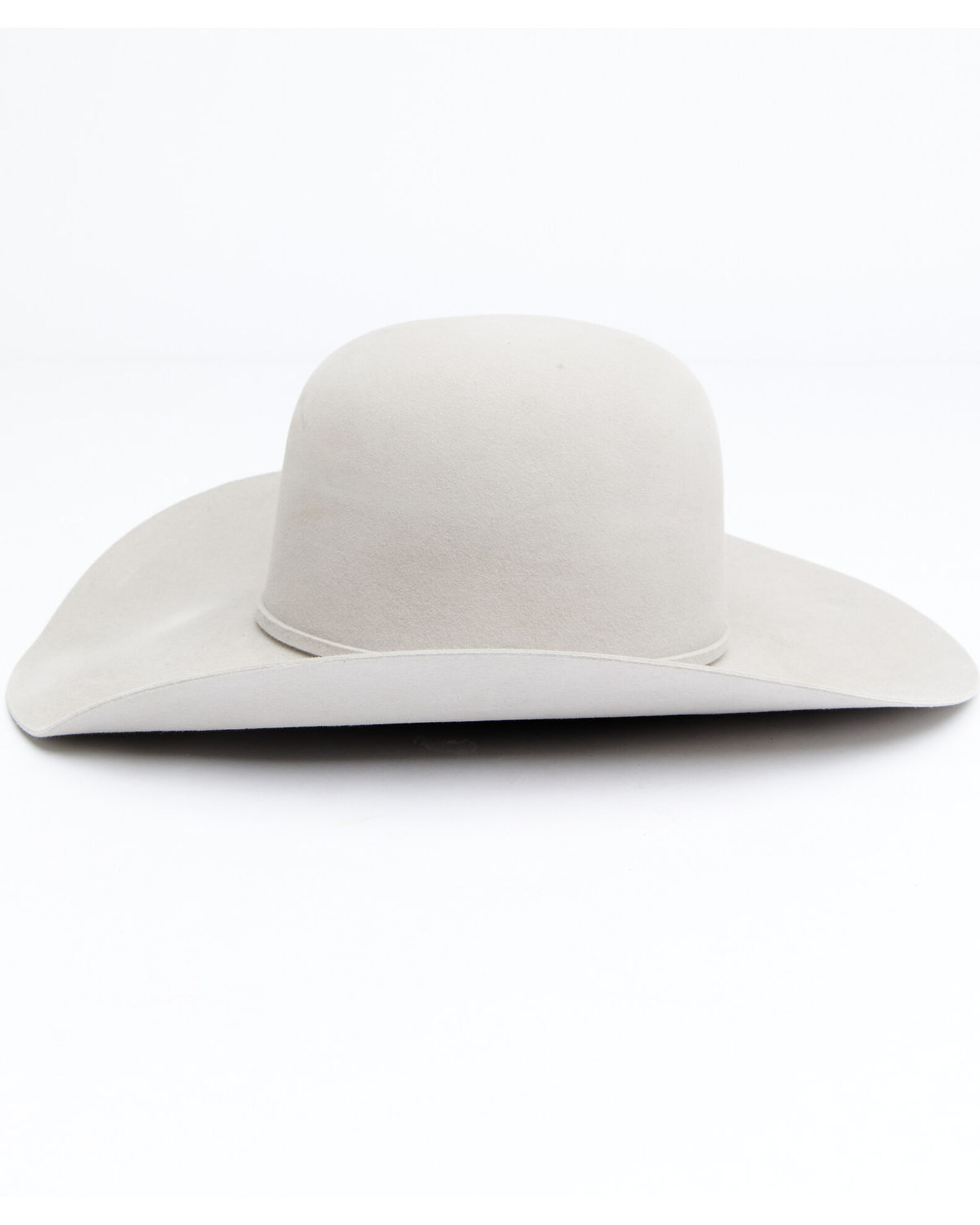 Image #3 - Rodeo Men's King 7X Fur Open Crown Self Band Western Felt Hat, Silver Belly, hi-res