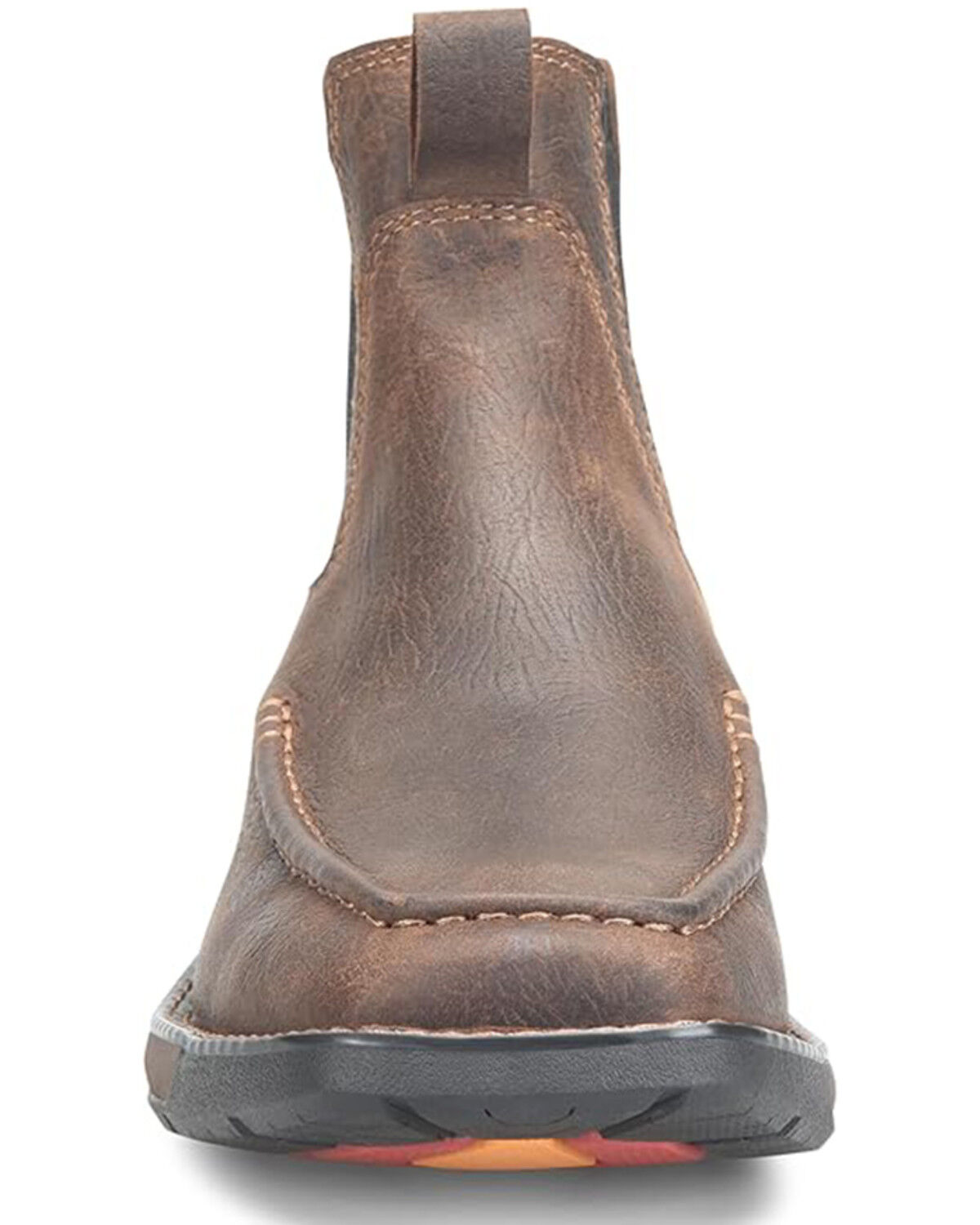 Image #4 - Phantom Rider Men's 6" Romeo Pull-On Ankle Boots - Moc Toe, Brown, hi-res