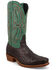 Image #1 - Twisted X Men's Reserve Exotic Full Quill Ostrich Western Boots - Square Toe, Jade, hi-res