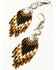 Image #2 - Shyanne Women's Moonrise Canyon Seed Bead Earrings, Silver, hi-res