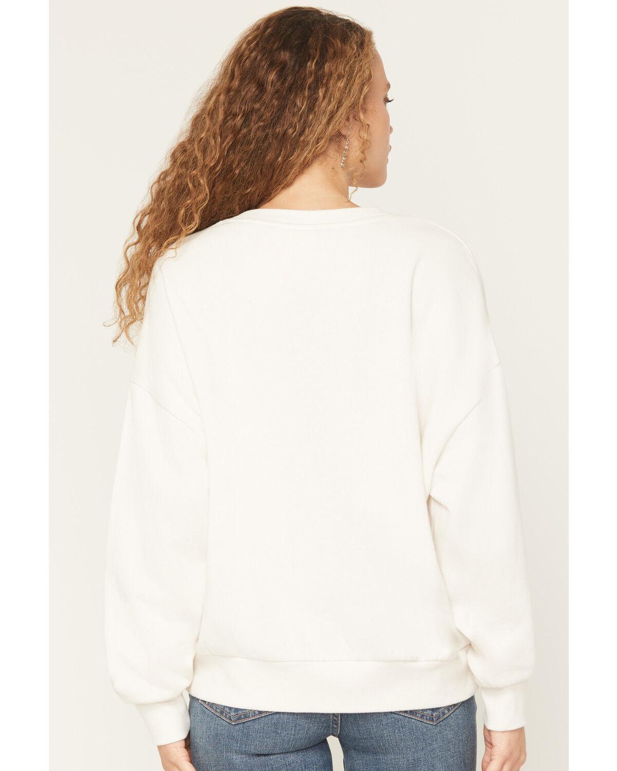 Image #4 - White Crow Women's Stay Wild Horse Print Crewneck Sweatshirt, White, hi-res