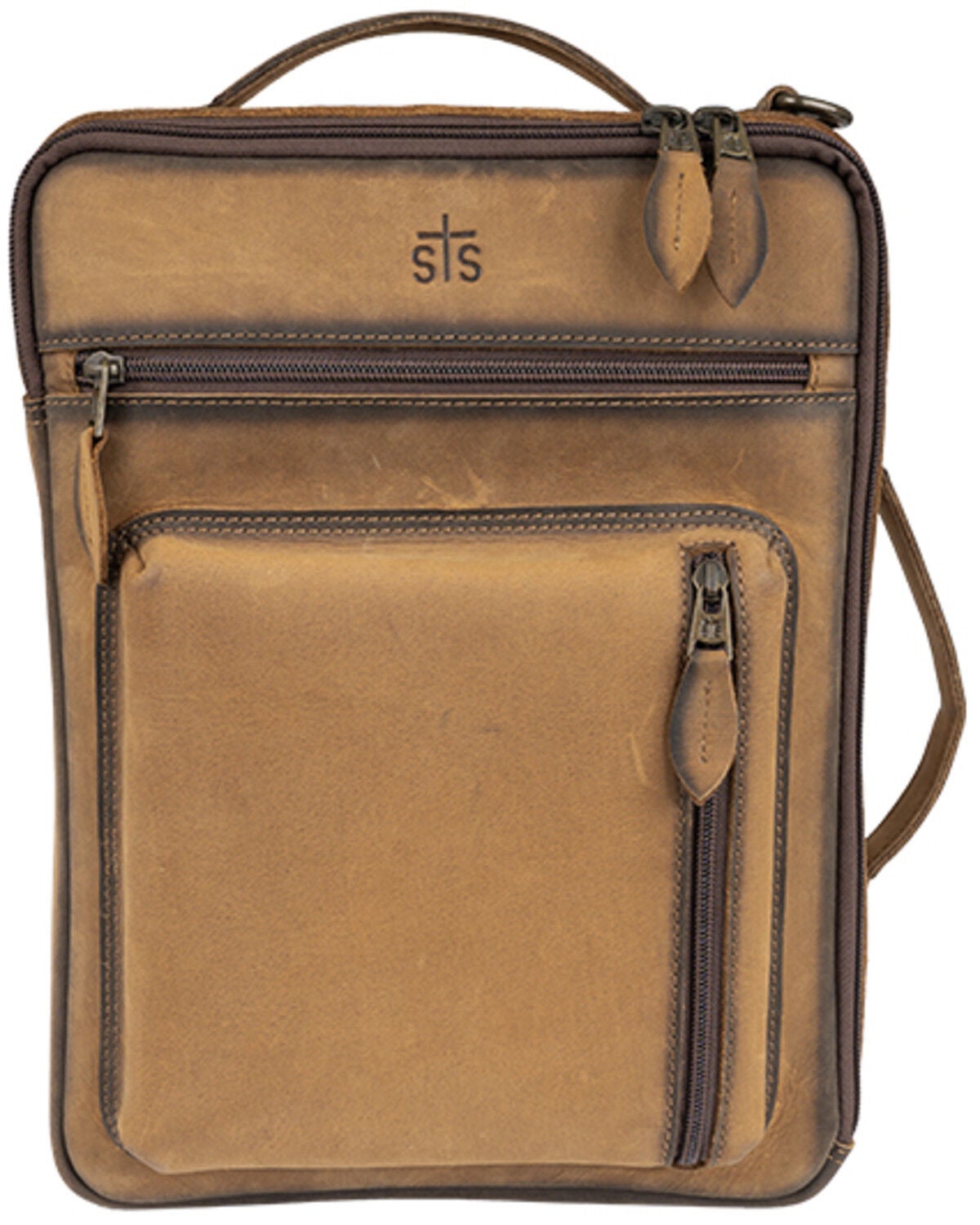 STS Ranchwear by Carroll Baroness Basic Bliss Shiloh Messenger Backpack, Brown, hi-res