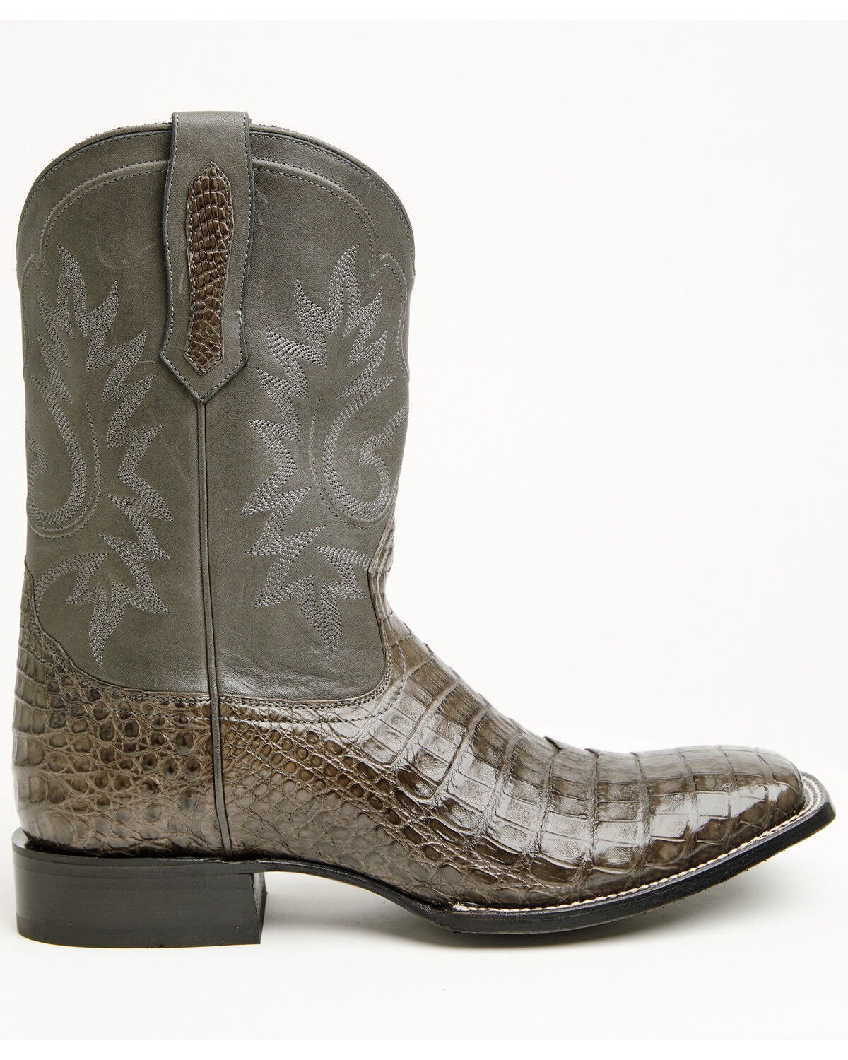 Image #2 - Cody James Black 1978&reg; Men's The Hayward Exotic Caiman Belly Western Boots - Broad Square Toe, Grey, hi-res