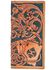 Image #1 - Hooey Men's Playing Cards Embossed Leather Rodeo Wallet, Brown, hi-res