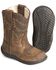 Image #2 - Old West Toddler Boys' Crazy Horse Boots - Round Toe, Crazyhorse, hi-res