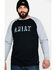Image #1 - Ariat Men's FR Baseball Logo Crew Long Sleeve Work T-Shirt , , hi-res